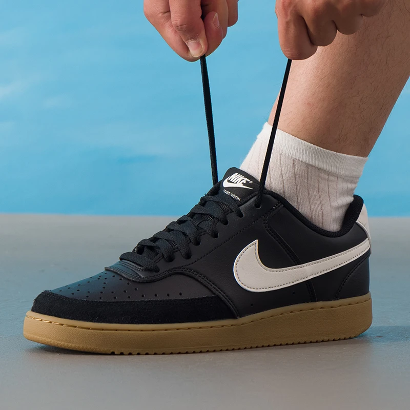 

Мужские кроссовки Nike (Nike) Court Vision Lo, удобная дышащая повседневная обувь с низким берцем, черная модная спортивная обувь Ib2998-004