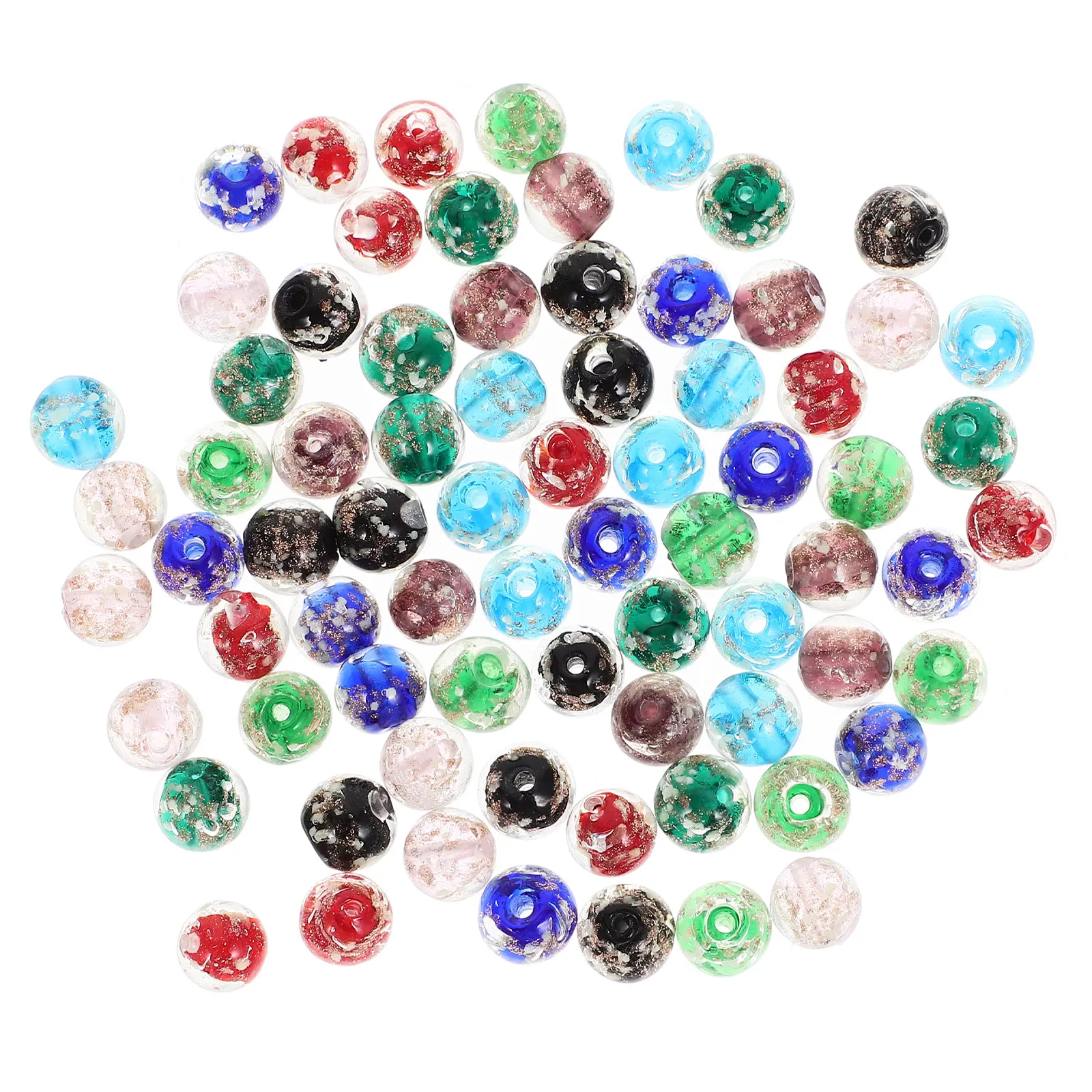 

80Pcs Round Glow in The Beads Loose Beads DIY Jewelry Making Bracelets Necklaces Accessories Round Bead