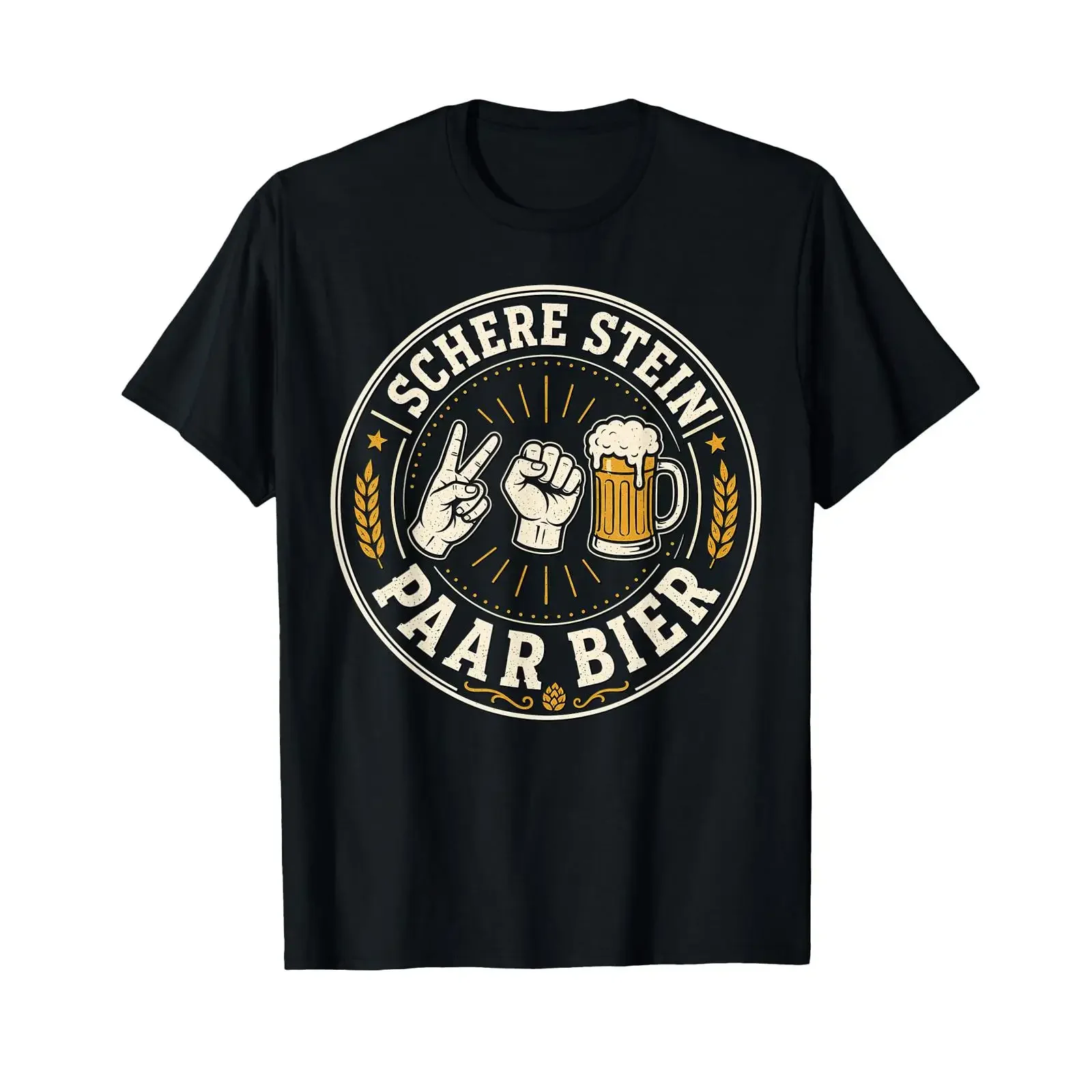 Pair of Beer Scissors with Funny Drinker Saying T Shirt vintage Washed designer clothes Soft Casual Breathable Stretched