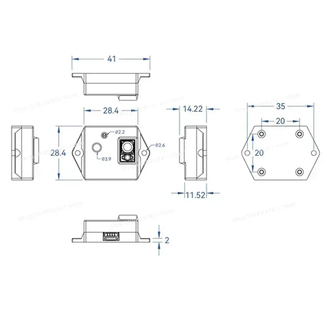 Open-source optical flow positioning sensor, multi-axis aircraft indoor fixed-point hovering autonomous control module