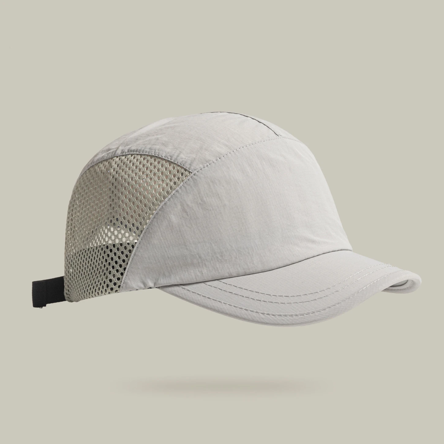 Image of Koreanische Version Einfache Einfarbige Mesh-Stoff Baseballkappe für den Sommer, Atmungsaktiv, Schnelltrocknend, Sonnenschutz-Kopfbedeckung