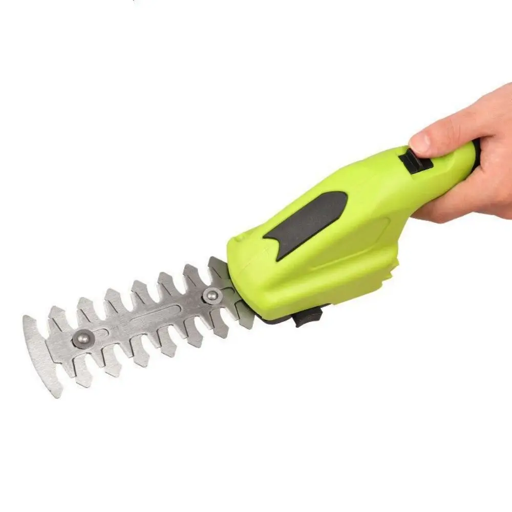 

Grass Shear Cordless Shrubbery Trimmer Lightweight Rechargeable 2 In 1 Handheld Hedge Trimmer Portable Green