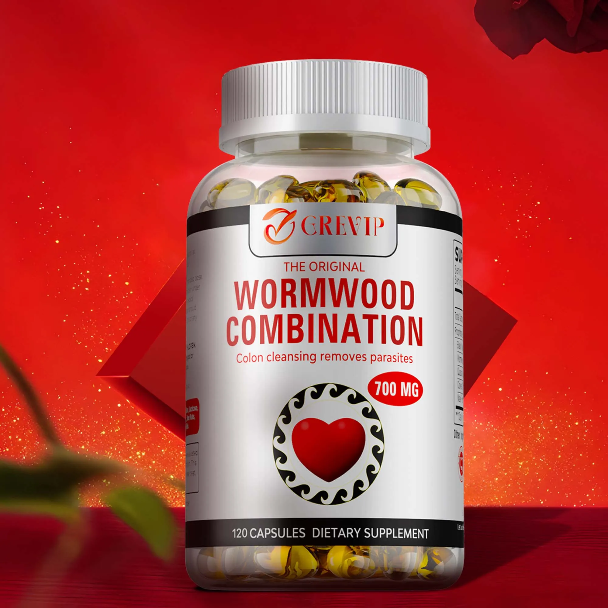 

Wormwood Combination - with Black Walnut, Clove Eliminates Parasites, Cleansing, Supports Liver and Digestive Health, Immunity