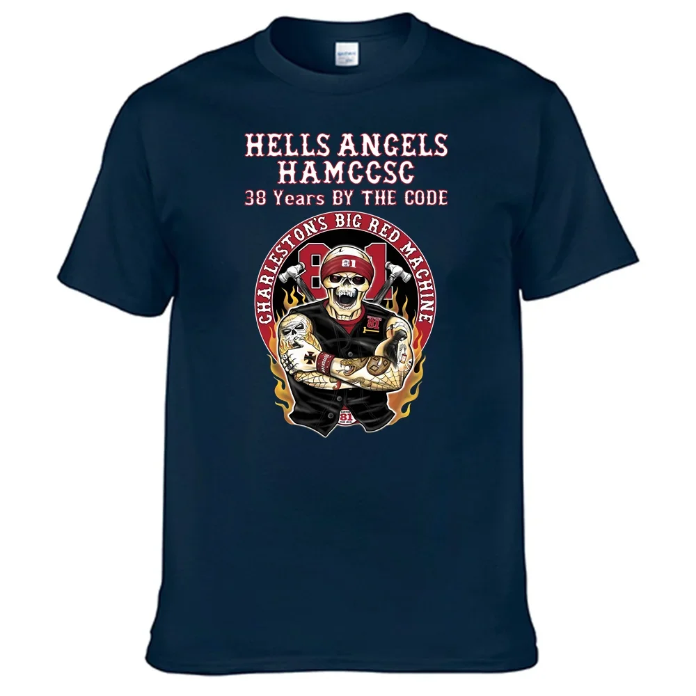 Support 81 Hamccsc Hells Angels T Shirt Unisex 100% Cotton Top Sales Shirt N13