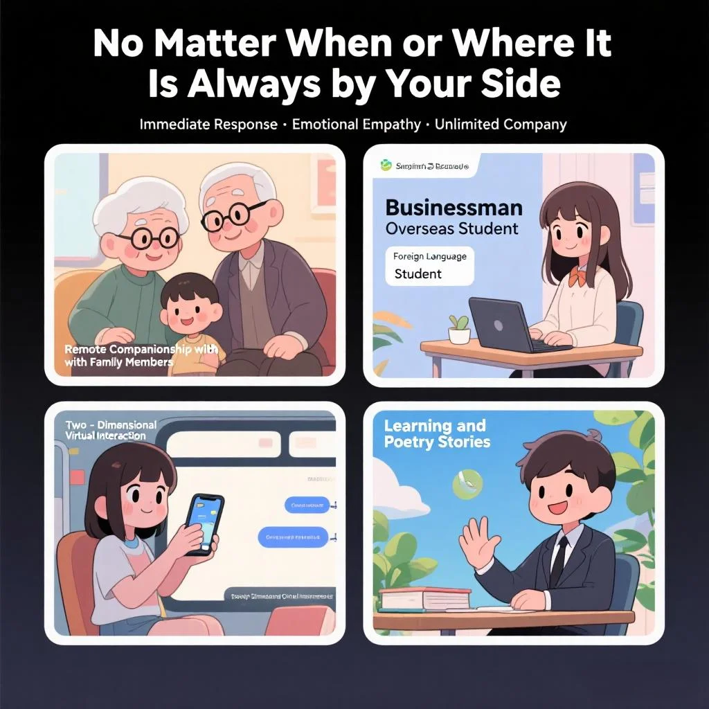 AI روبوت رفيق صوتي الفتيات شخصية Chatbot تعلم اللغة التفاعل العاطفي GPT AI روبوت الهدايا الرفيق العاطفيين