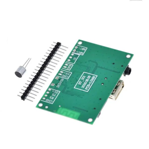 BT201 Dual-mode 5.0 Bluetooth Receiver Module Lossless Audio Amplifier Board Car Speaker DIY Headset TF card U disk