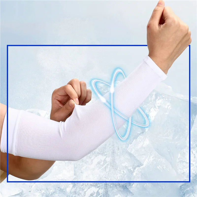

80 Pairs Cooling Arm Sleeves UV Protection Warmers Sleeves For Men&Women,For Running, Cycling, Hiking, Golf,White-AT20