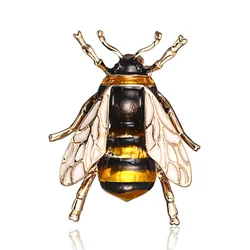 Famous Brand Design Insect Series Brooch Women Delicate Little Bee Brooches Crystal Rhinestone Pin Brooch Jewelry Gifts for Girl