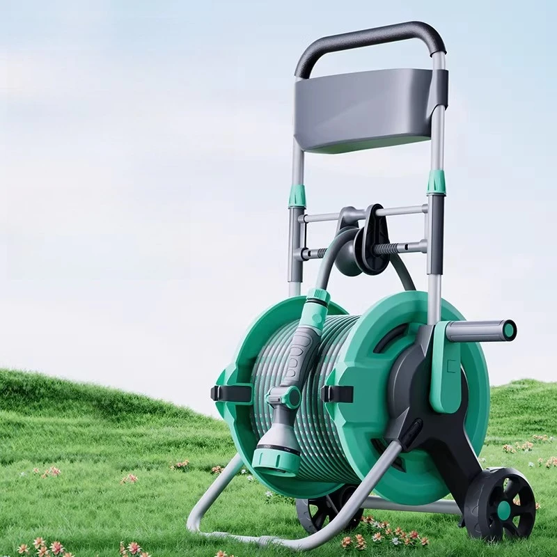 Reel Hose Reel Wall Mount Urban Garden Pipe Automatic Watering Plants Pelletizer Water Lake Unicycle Granulator Car Washing Hose