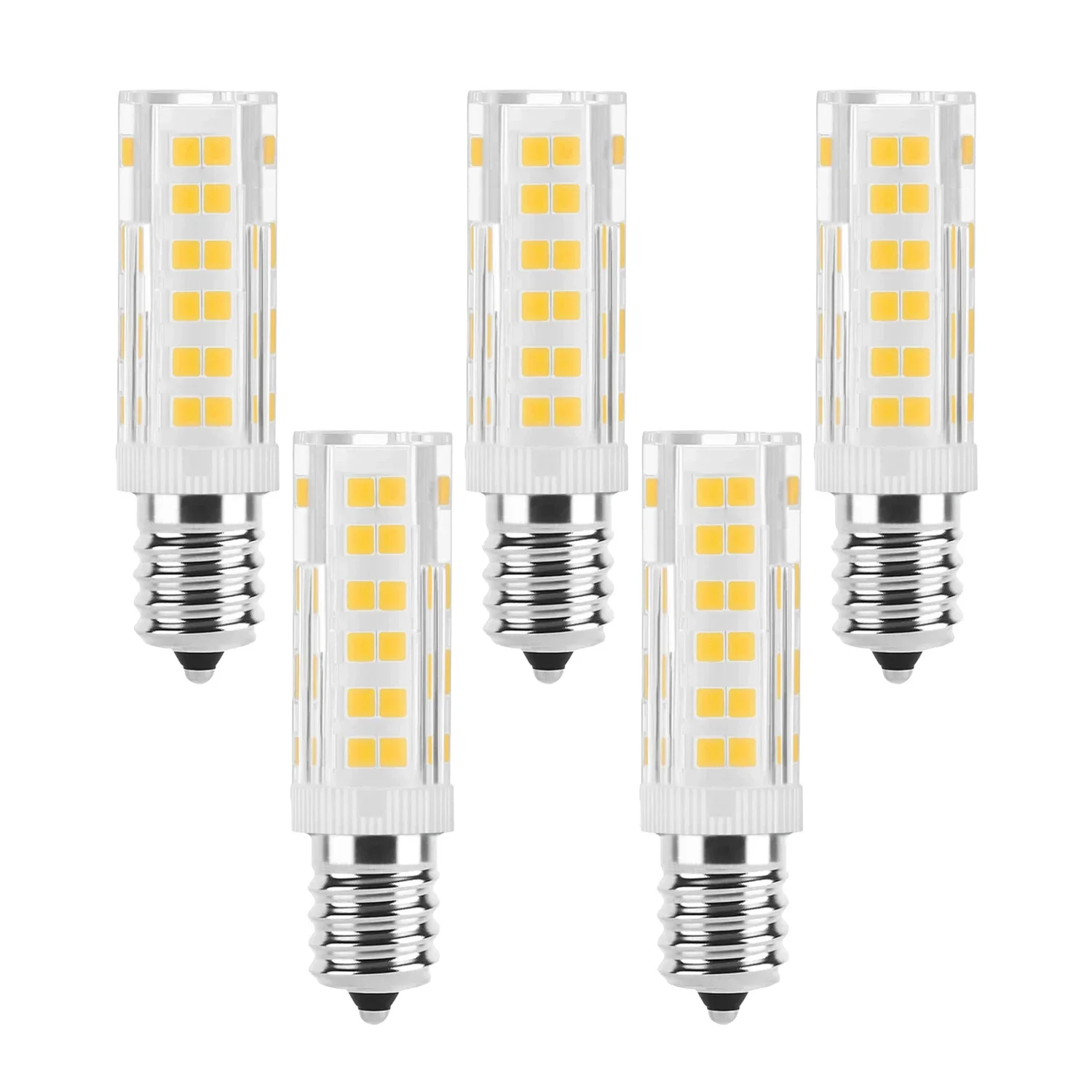 

E14 LED Light Bulb 3000K Warm White Color, 5W LED Non-flickering No Dimmable Light Bulbs AC 220V-240V Pack of 5/2