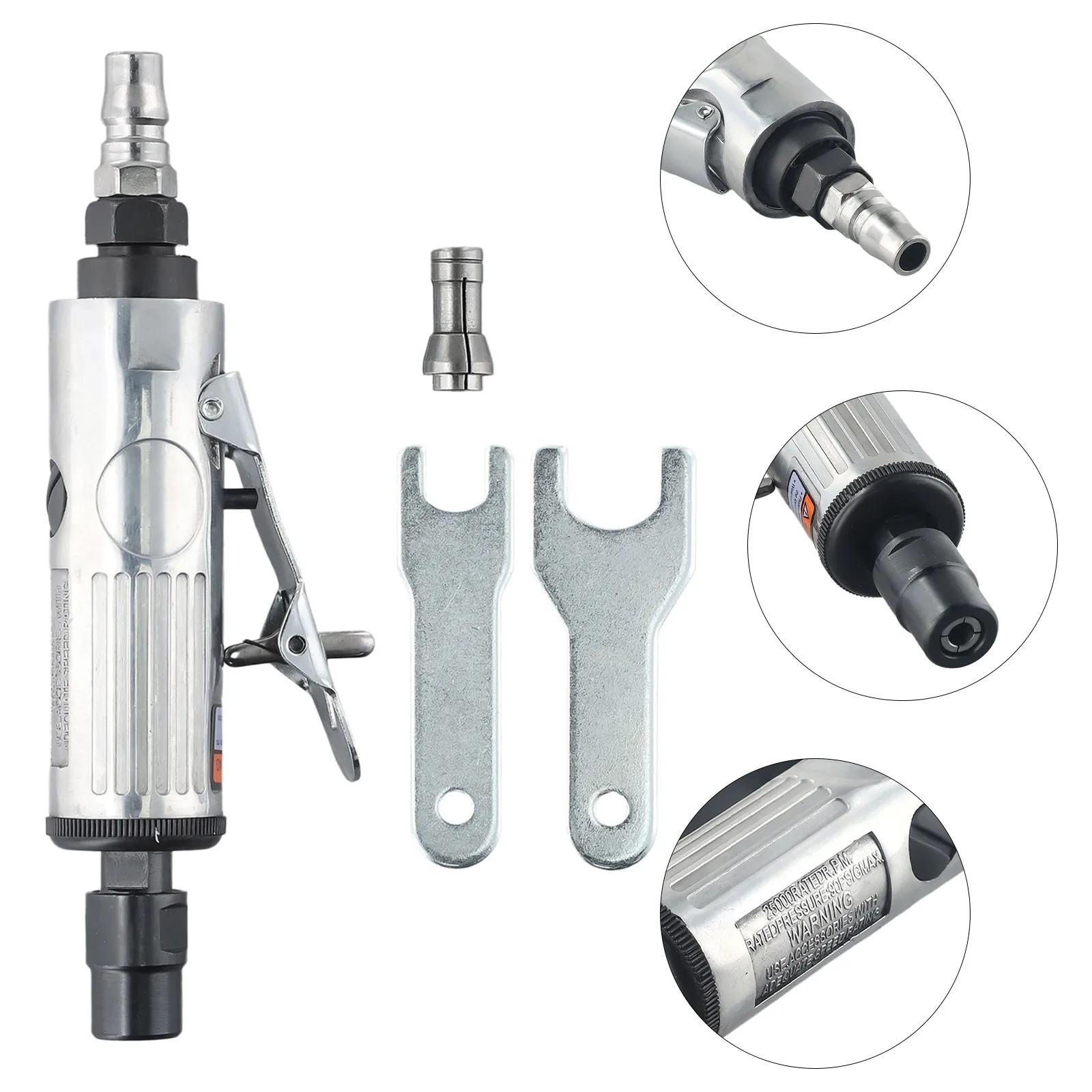 

Pneumatic Air Die Grinder Grinding Kit Aluminum Alloy Housing Compact Polishing Engraving Tool Powerful Operation High Quality