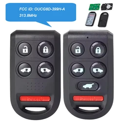 Keyecu Keyless Remote Car Key Fob 5 6 Buttons 313.8Mhz for Honda Odyssey 2005 2006 2007 2008 2009 2010 OUCG8D-399H-A, G8D-399H-A