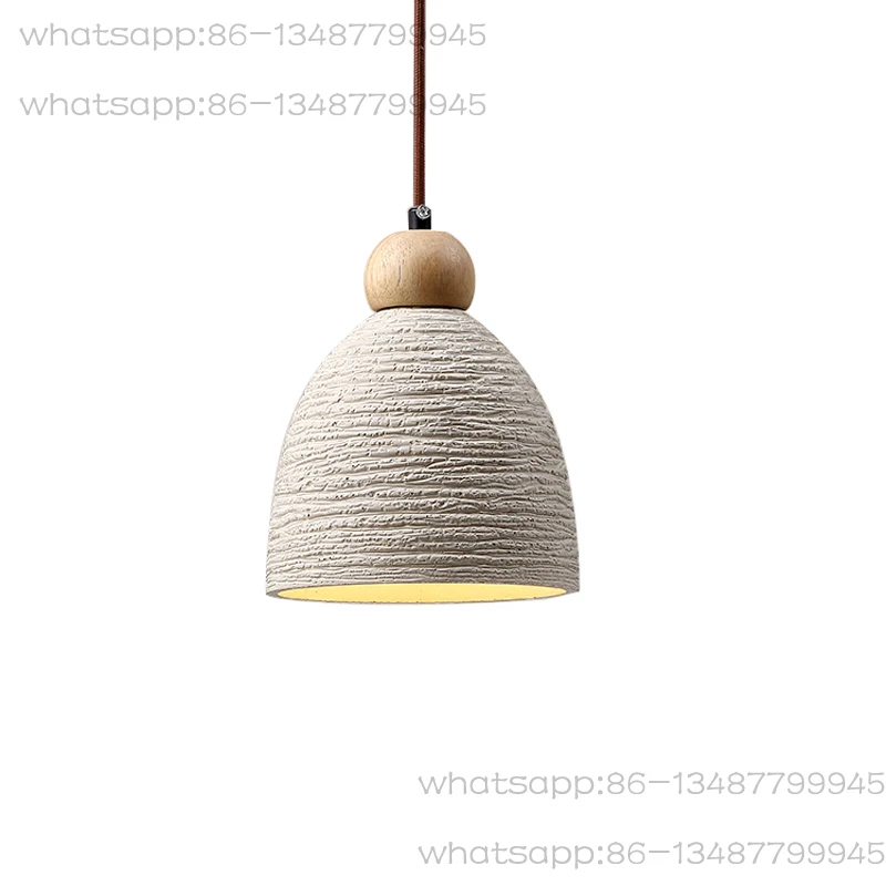 

Wabi Wind Chandelier Bedroom Bedside Lamp Japanese Bed and Breakfast Restaurant Lamp Designer Art Cement Bar Chandelier Lamp