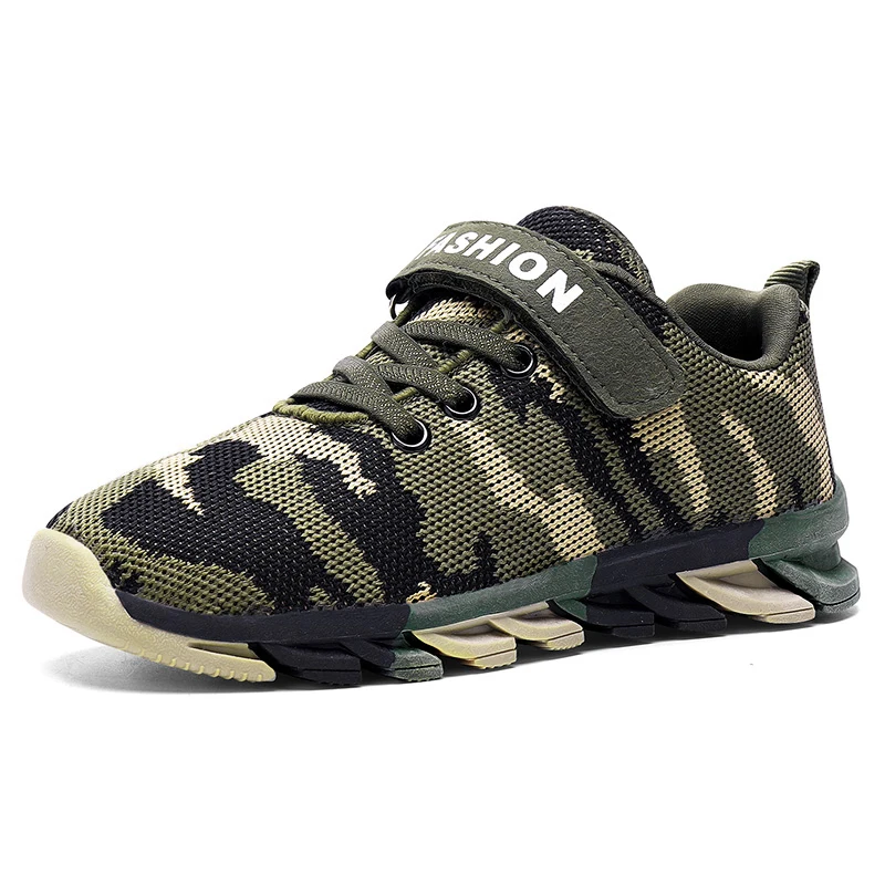

Anti Slip Camouflage Knit Sneakers Durable Training Shoes Practical Choice For Kids Summer Military Camp