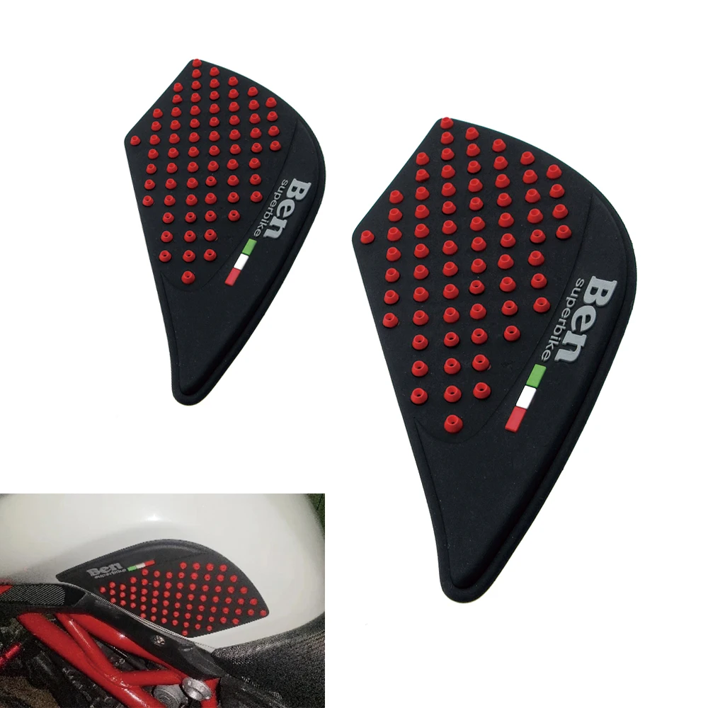 รถจักรยานยนต์ Anti SLIP ถัง Pad Protector สติกเกอร์แก๊สเข่า Traction ด้านข้าง Fit สําหรับ Benelli 300 302 600 BN600 BJ600 TNT600