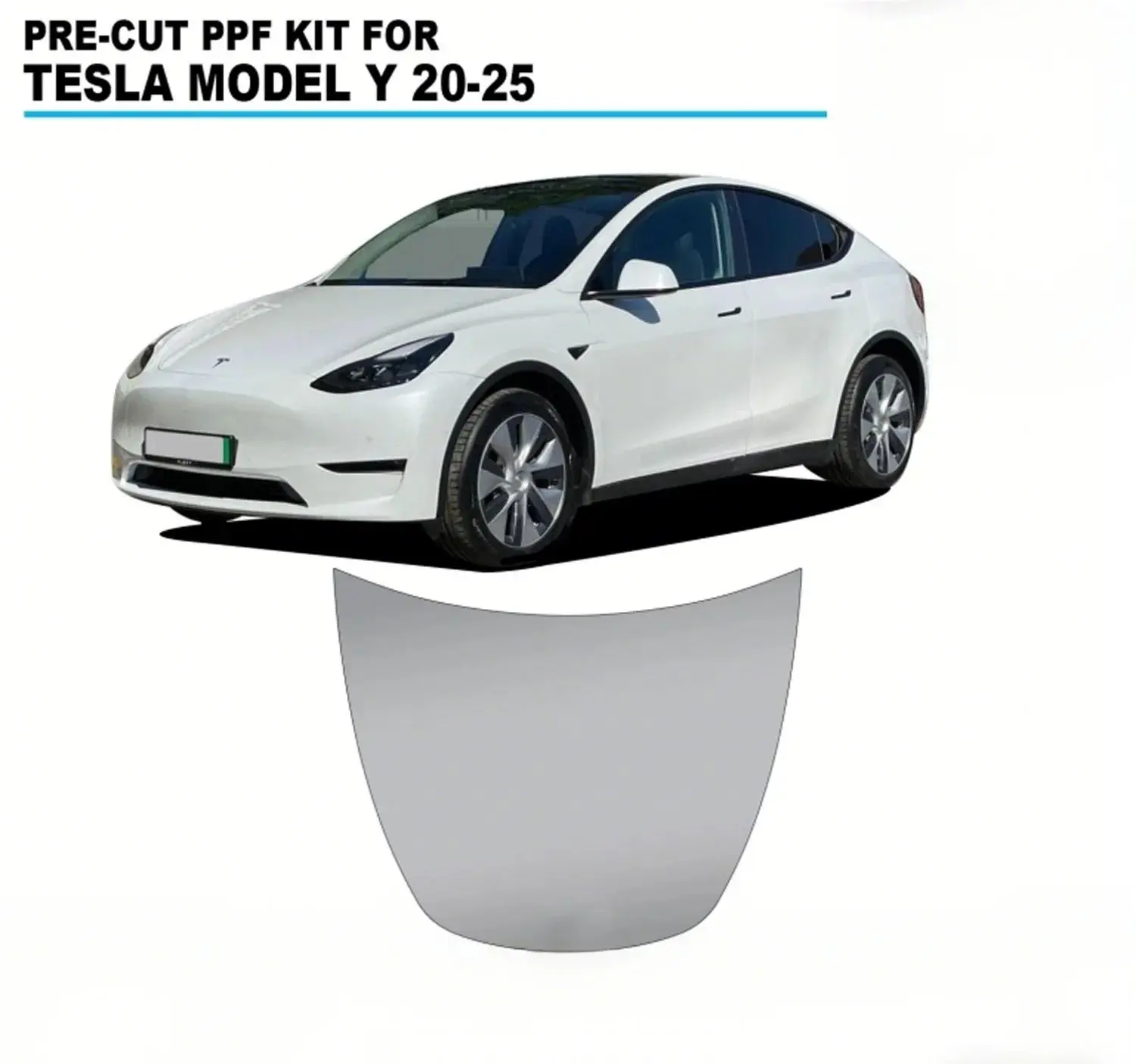 

For Tesla Model Y 2020-2024 TPU Body Engine Pre-cut PPF Sticker Paint Protection Film Scratch-resistant And Transparent