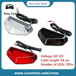 1Pcs Motorcycle DC 12V LED Taillight Motorbike Headlight Rear Brake Stop Light Fender Tail Lamp Universal Motorcycle Light