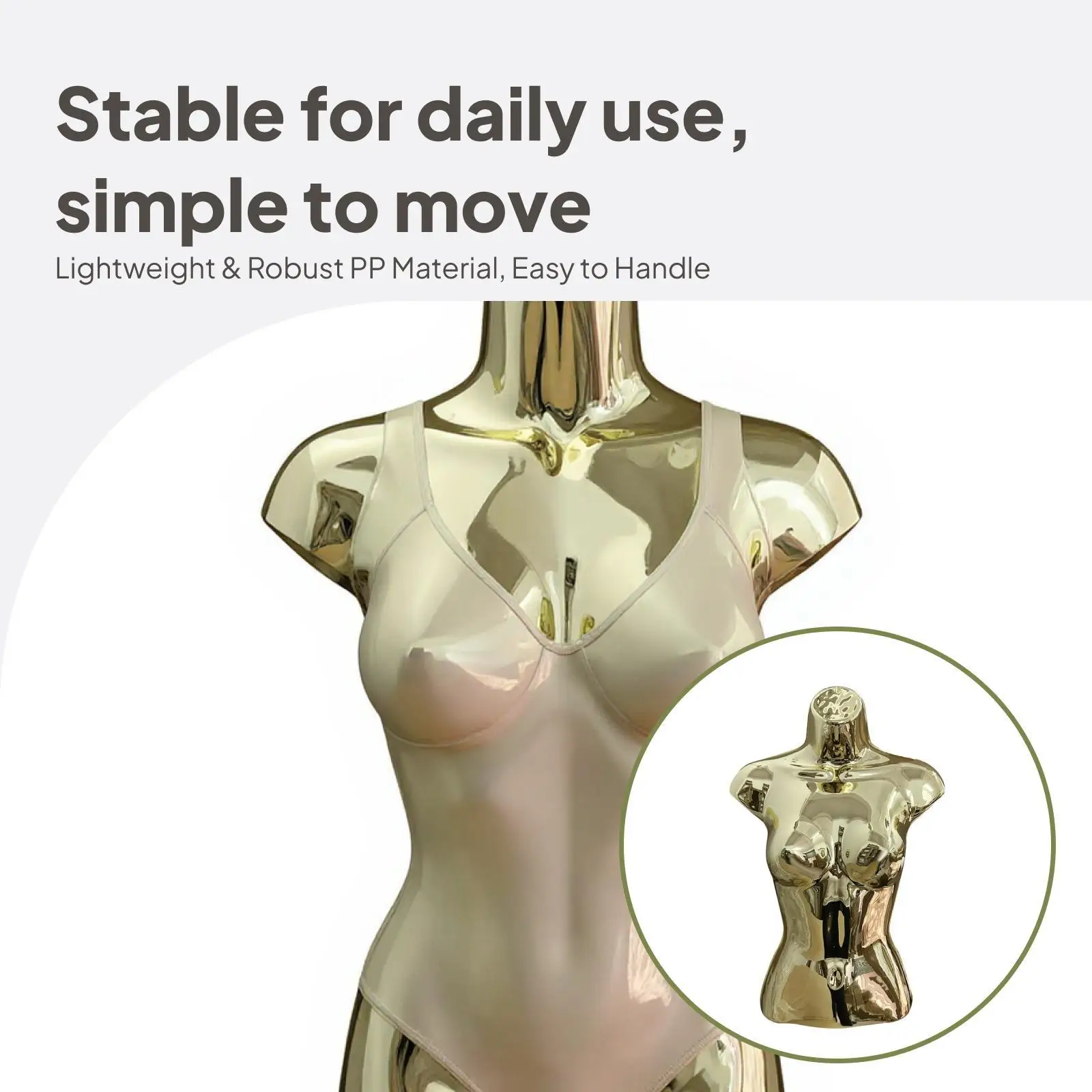 Female Mannequin Torso Underwear Display Swimming Clothes Display Body Manikin for Store Clothes Shows Dressmaker Form Retail