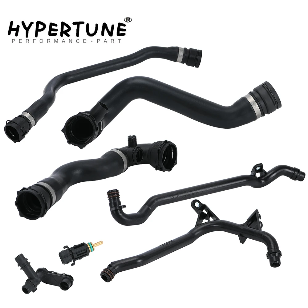 7 Pcs Expansion Tank Coolant Radiator Hose Kit For BMW E46 323 325 328 330 17127510952 11531436408 11531436410 11537502525.