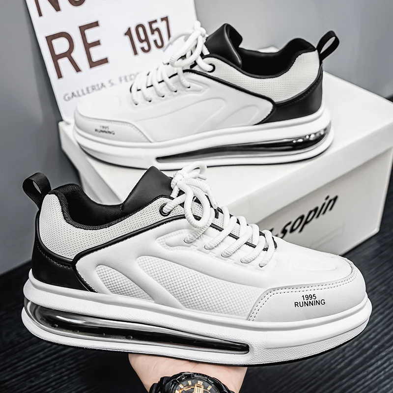 

Sports Shoes for Men Breathable Comfortable Outdoor Sports Trendy Lace-up Sneakers New Casual Walking Running Shoe for Man