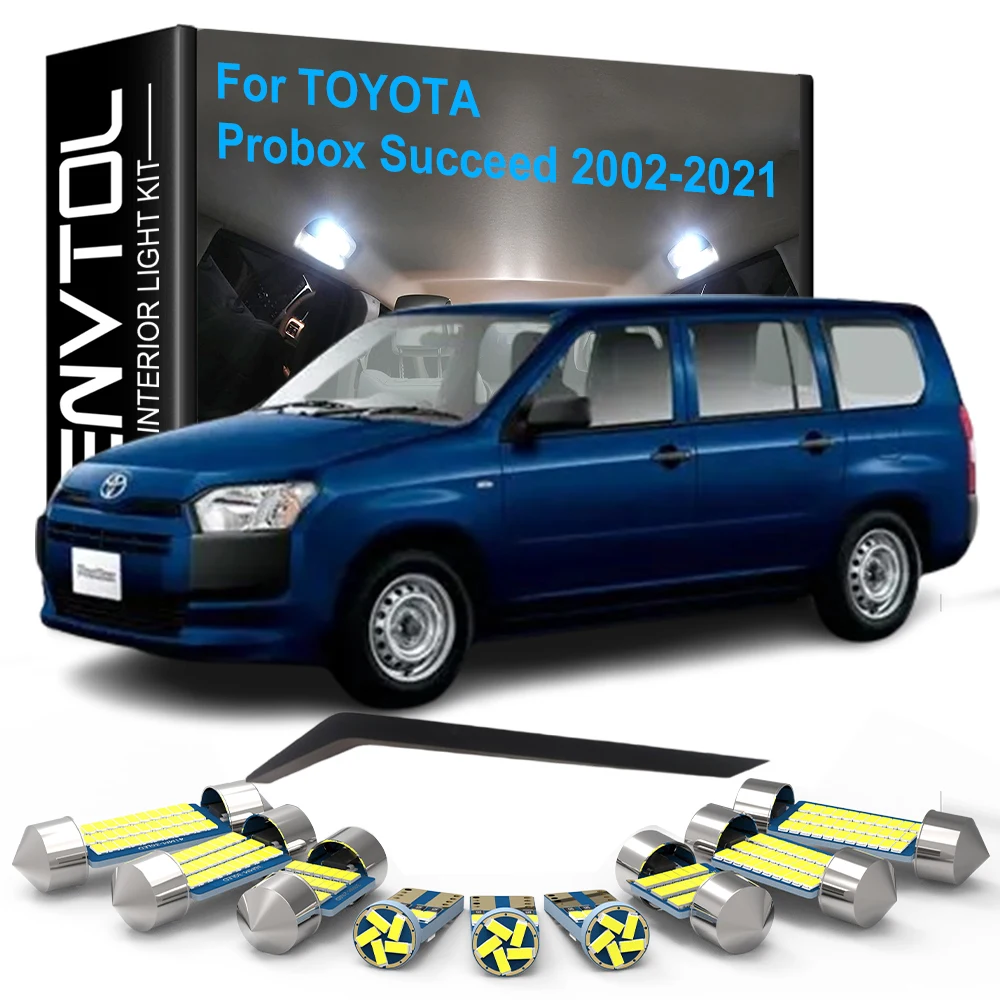 

Car LED Interior Lights Kit Canbus For Toyota Probox Succeed 2002 - 2010 2011 2012 2013 2014 2015 2016 2017 2018 2019 2020 2021