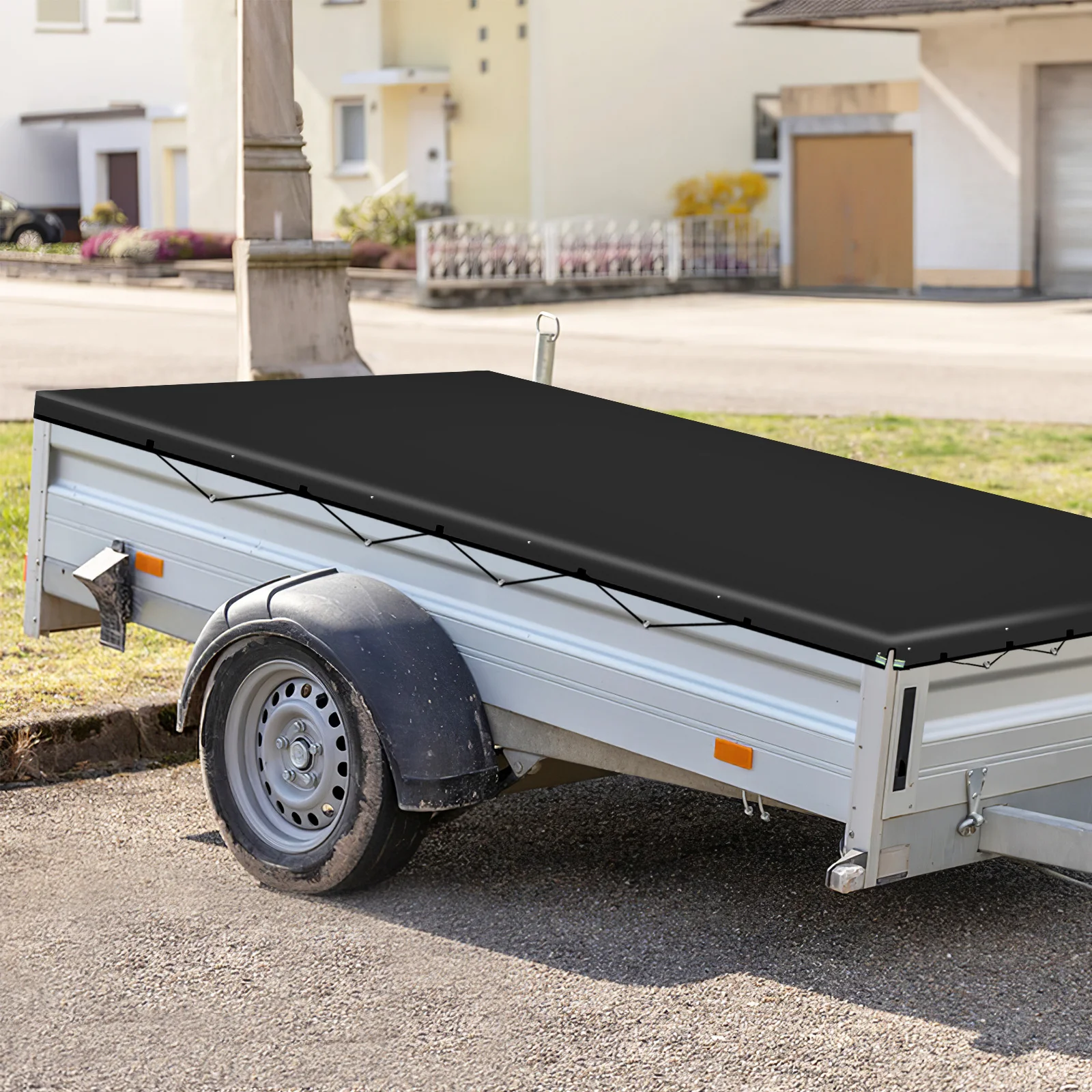 

1pc Truck Bed Cover Waterproof Oxford Cloth Heavy Duty Uv Protection Pickup Truck Cover For Outdoor Garden Wagon Utility