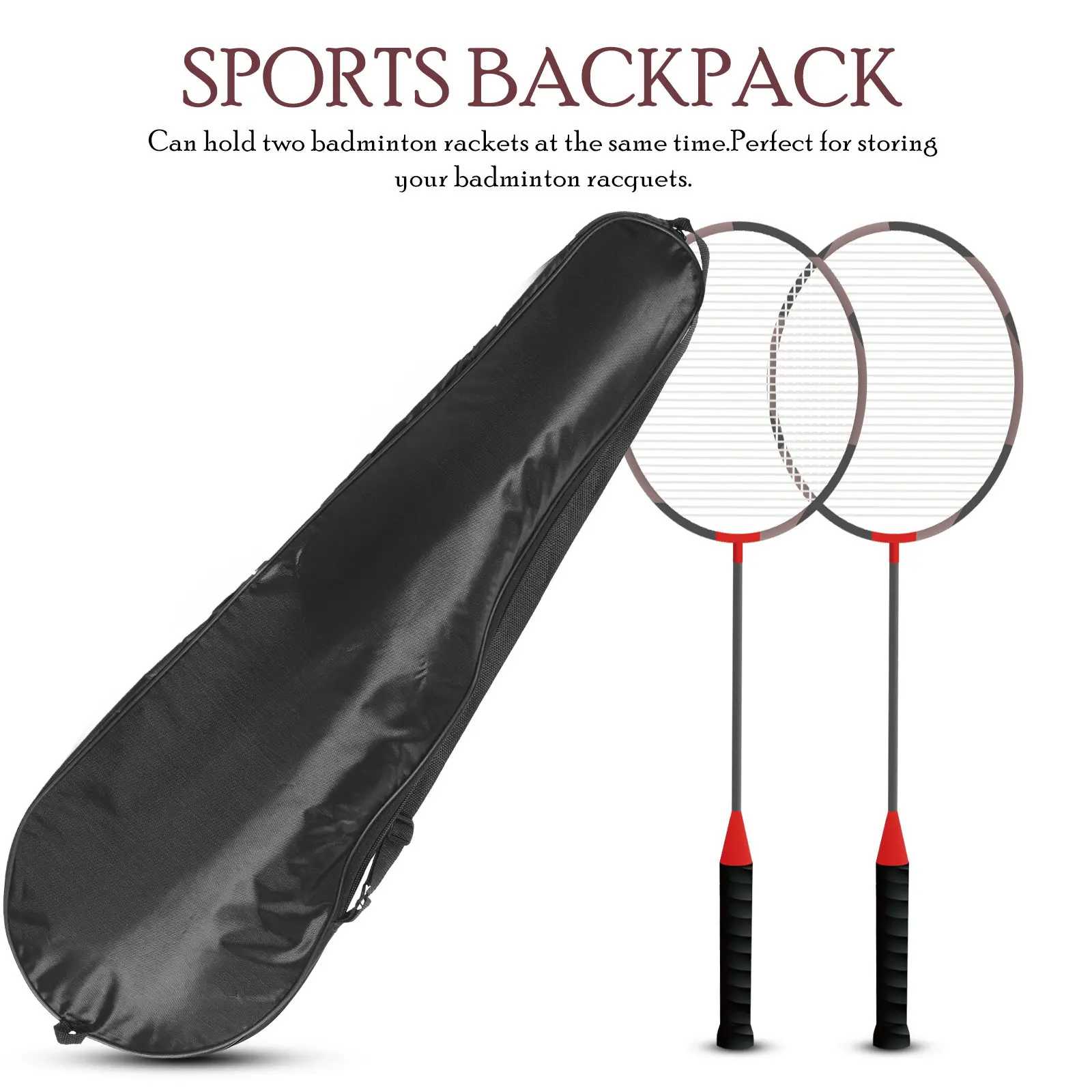 Outdoor Badminton Bag Sports Racquet Bags Small Racket Backpack Cover Crossbody view 6
