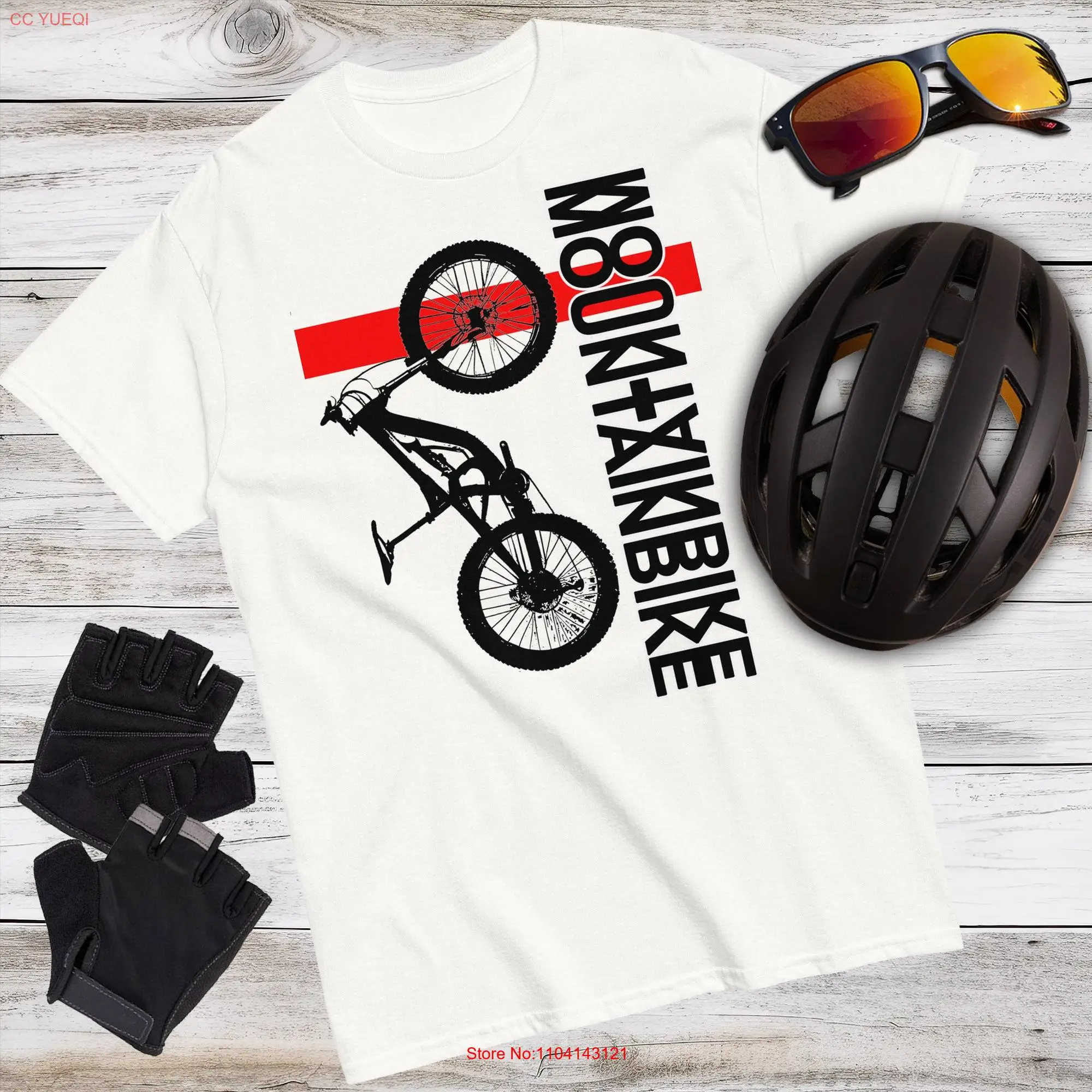 Mountain Bike MTB T Shirt Performance Polyester Biking  long or short sleeves