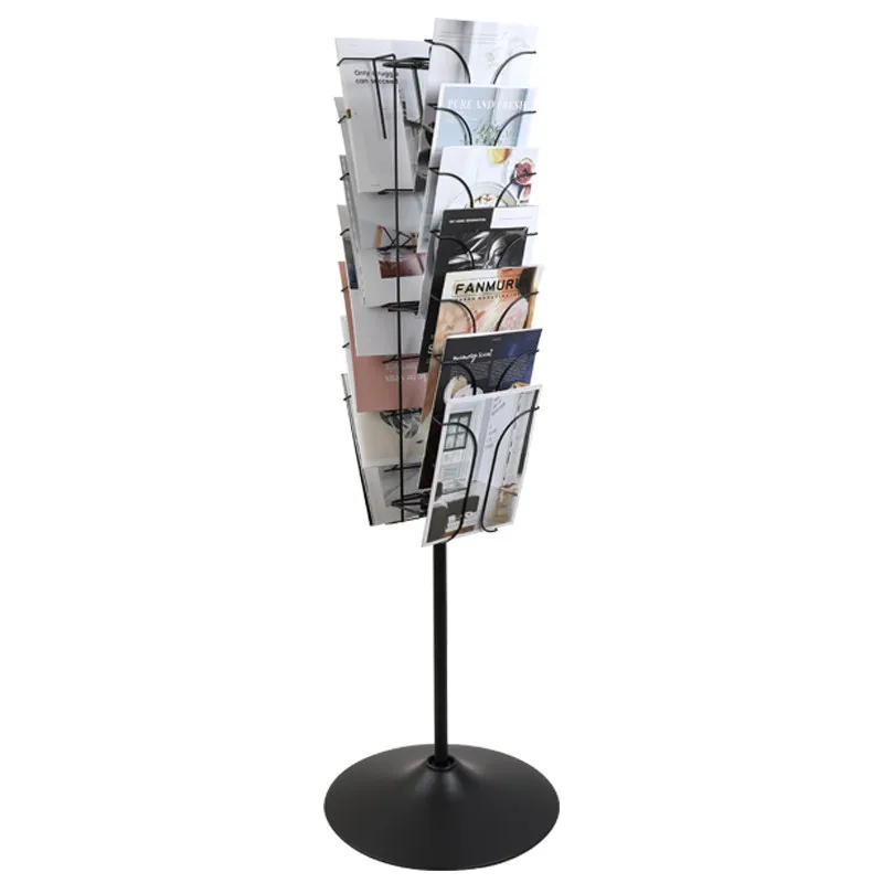 

YFY data rack Floor-to-ceiling display rack Vertical multi-layer folding plan and magazine storage display rack Flyer shelf