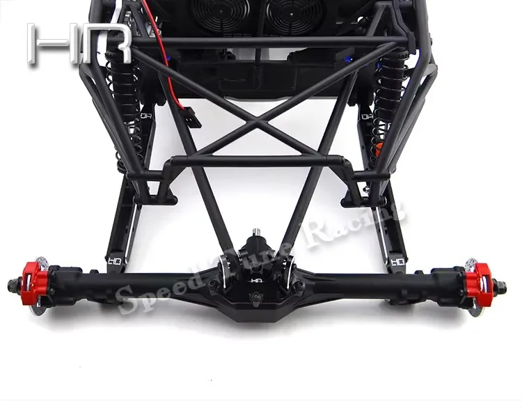 Haste de tração inferior traseira mista de fibra de carbono de liga de alumínio usinada CNC para Losi 1:10 Rock Rey Baja Rey 4WD