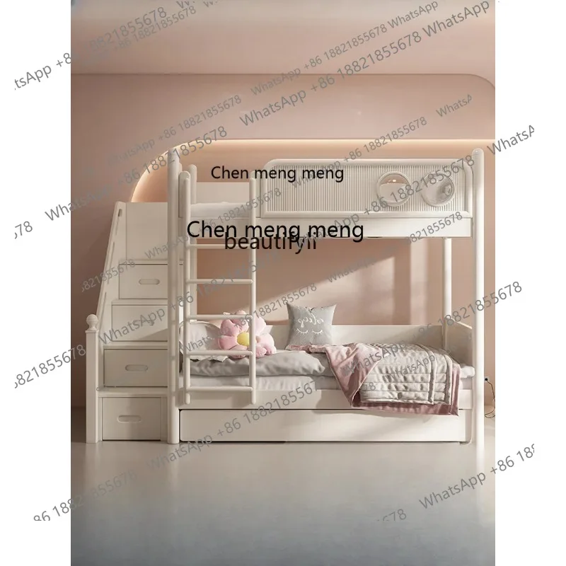 

s8617American Children up and down Bunk Bed Boys Height Upper and Lower Bed Small Apartment Girls Two-Layer Bed