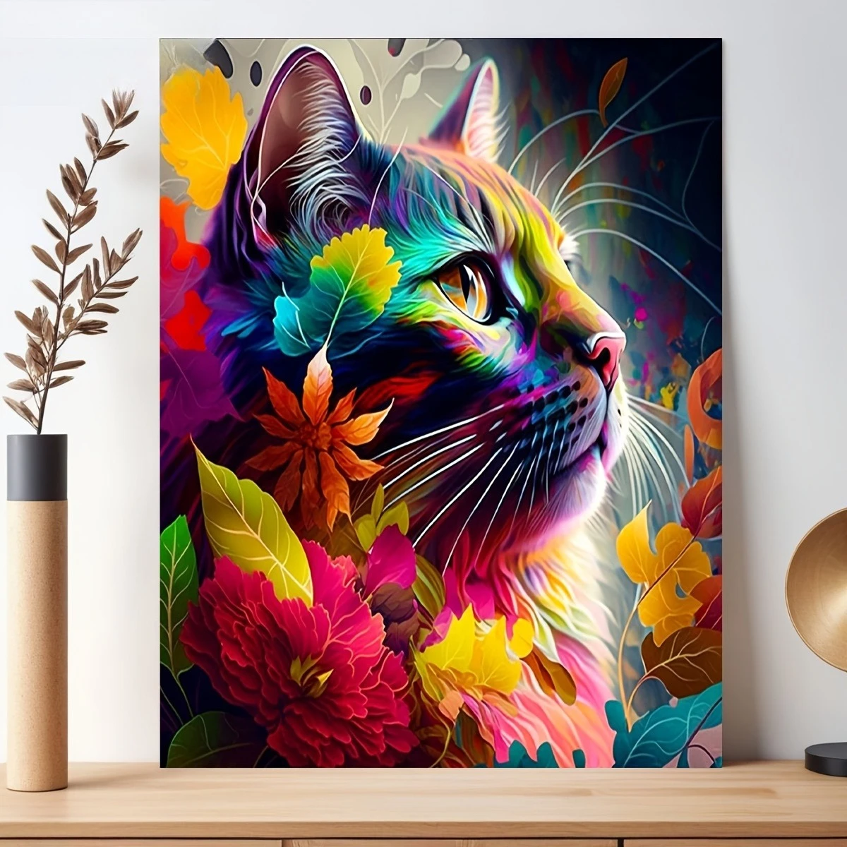 

Color Cat in a Daze 500/1000/1200/2000 PCS Jigsaw Puzzles Family Activity Games for Gameroom Bedroom Gifts Home Decor