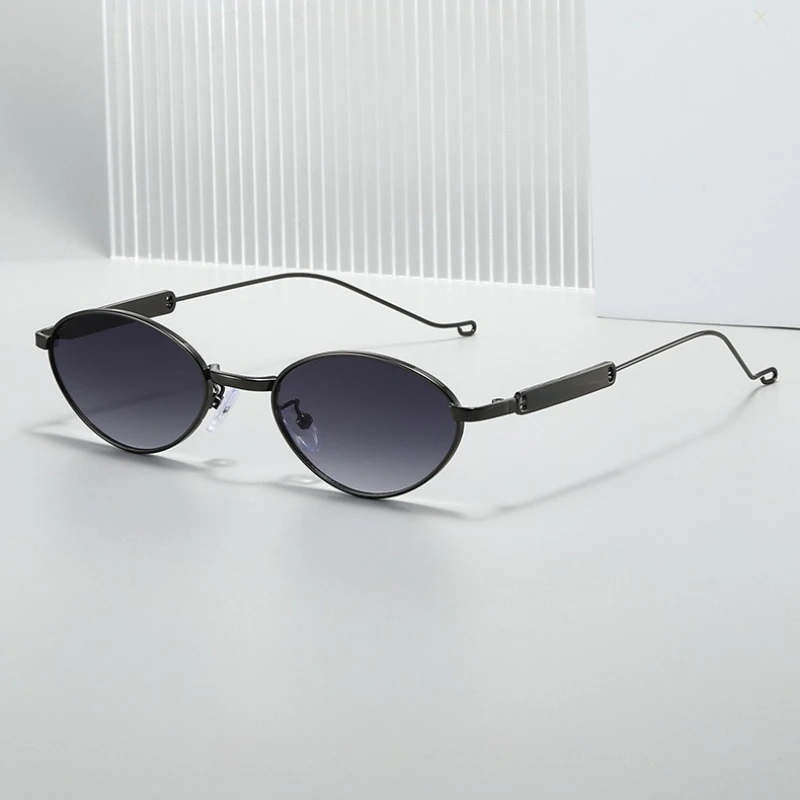 

2026 Fashionable Small Oval-Frame Sunglasses Unisex Fashionable Retro-Style Sunglasses with High-End Design and UV Protection
