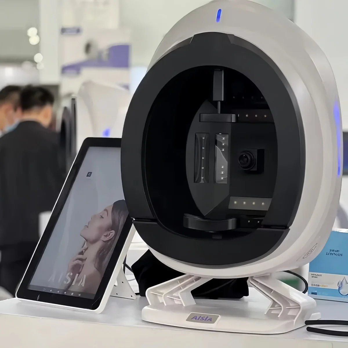 AISIA Q1 48MP スマートAI顔肌分析器検出器 3カメラ 8スペクトル UV RGB量子3D肌検出