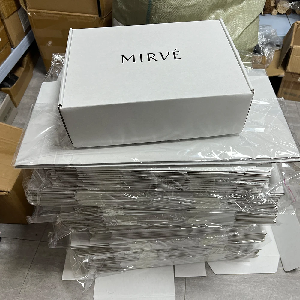 20Pcs Kraft Carton Color Wig Packing Carton Gift Mailing Box Shipping Boxes 3-Layer Corrugated Box Customized Logo Wholesale