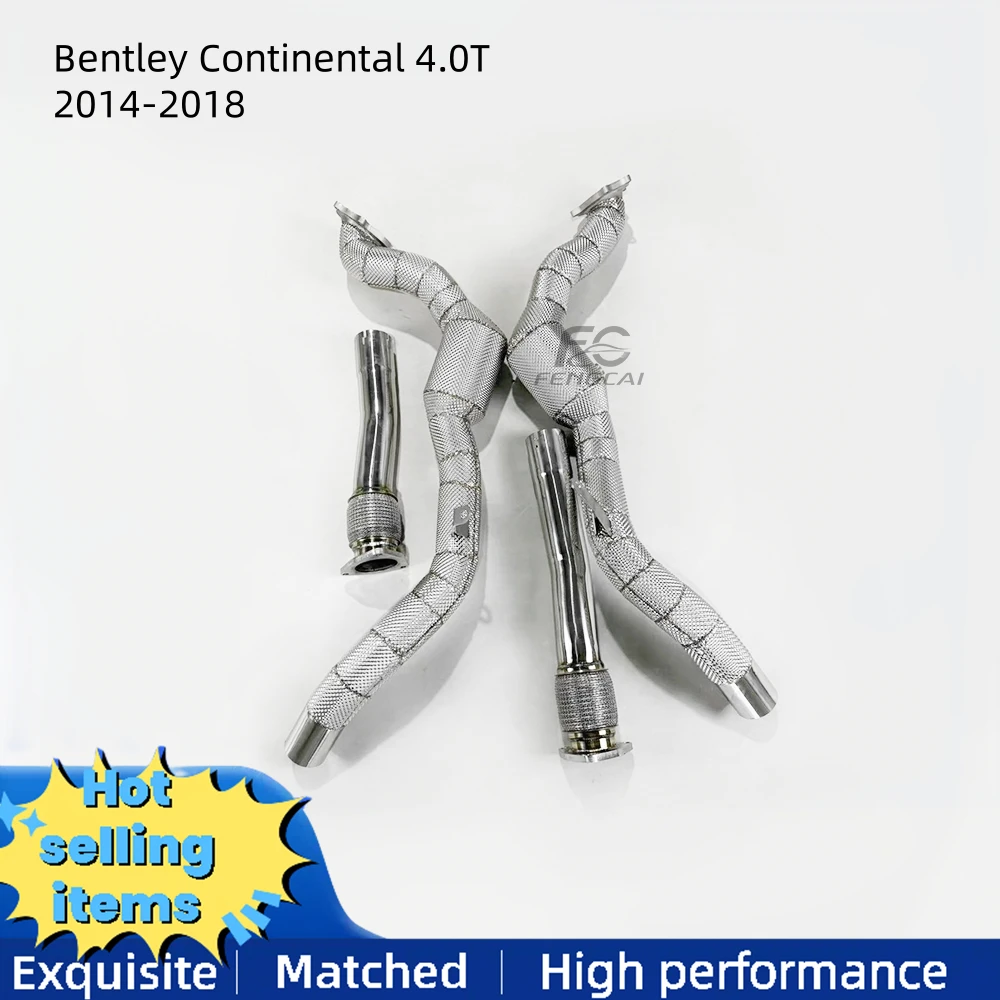 

Выхлопная труба с высоким расходом и изоляционным слоем для Bentley Continental 4.0T 2014-2018, модернизация мощности выхлопной системы