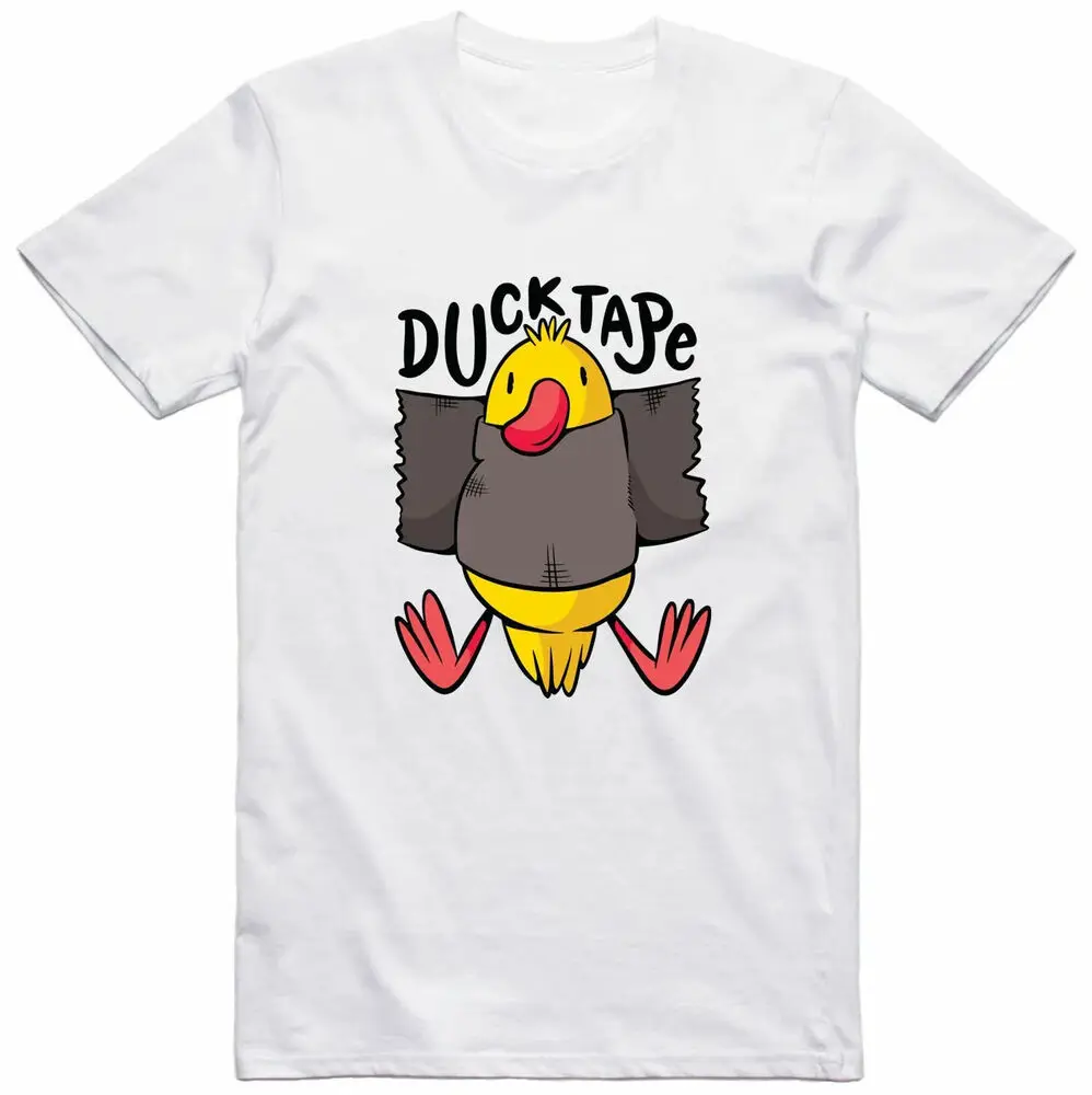 Duck Tape Funny Golden Duck For Pet Lovers Cotton T-Shirt Anime Graphic T-shirts Y2K Tops Unisex Summer Short Sleeve