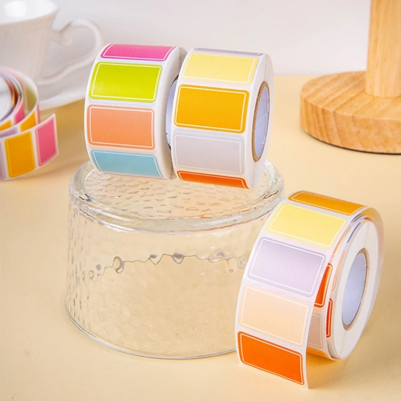 500Pcs Writable Label Stickers Waterproof Labels Stickers Removable Self Adhesive Name Stickers for Jar Clothes