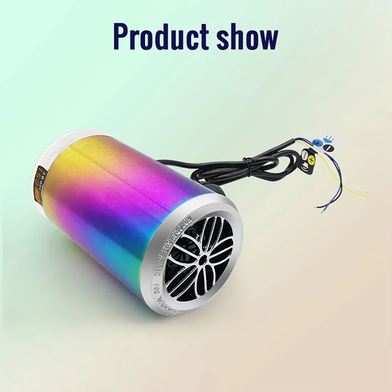 Motorcycle Electric Car Audio Sound System Bluetooth Stereo Speakers Music Player Remote Control With LED Spotlight