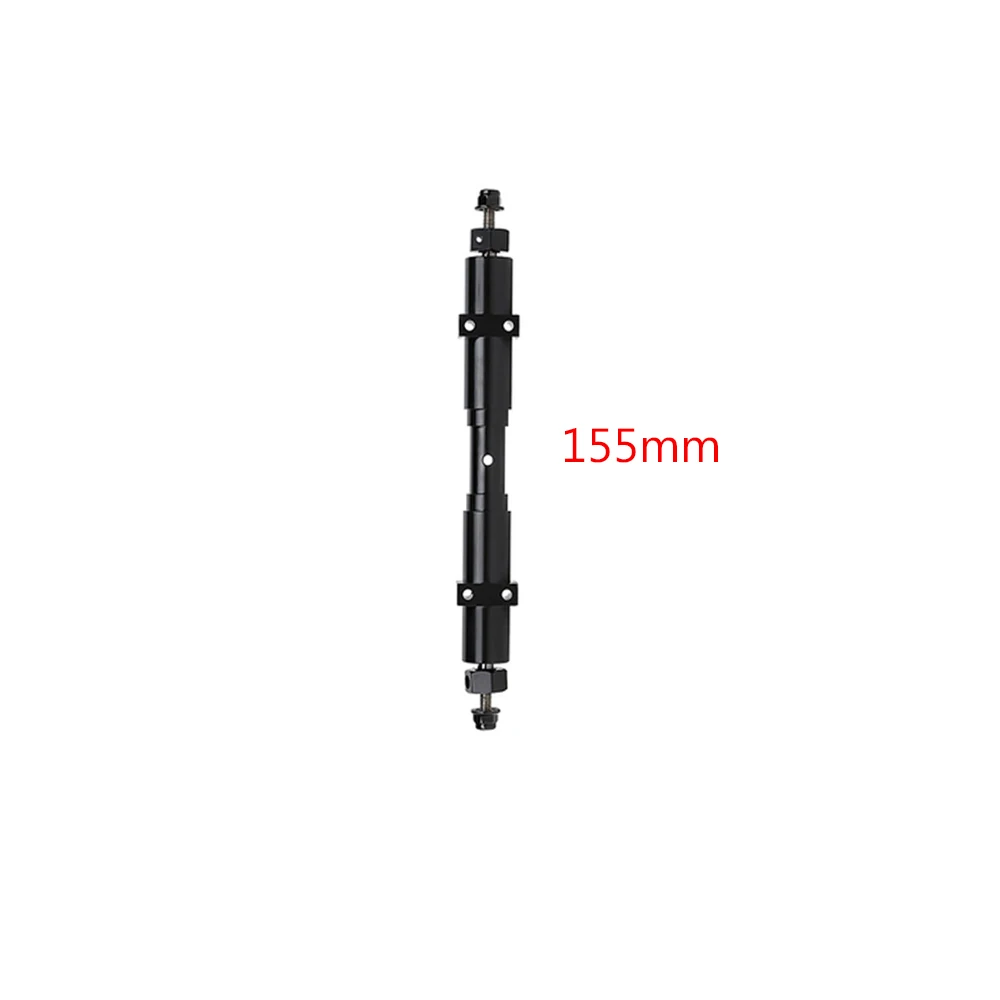 1/2PCS 133.5/155/182mm Metal Non-powered Black Rear Wheel Axle RC DIY Modification Spart Part for 1/14 Tamiya RC Tractor Trailer
