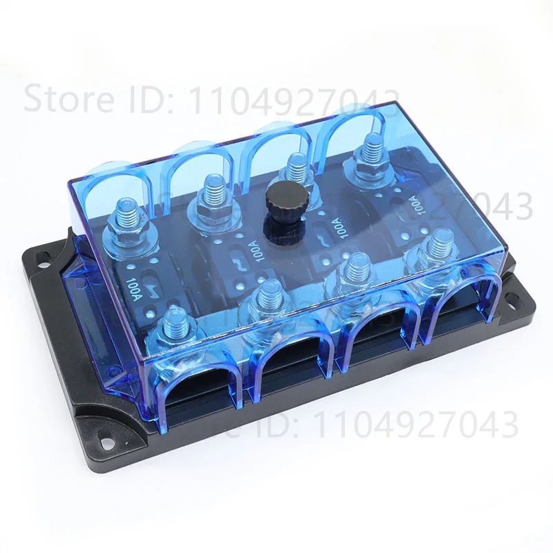 4-Way ANM Car Power Fuse Block Vehicle Fuses Holder Distribution Blocks Camping Car Yacht Fuse Box With Spare Plug-in fuse