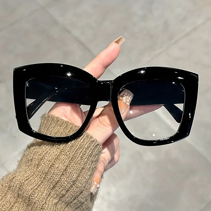 Anti Blue Light Glasses Men Women Transparent Computer Eyeglasses Square Frame Eyewear Blocking Optical Spectacle Eyeglass view 2