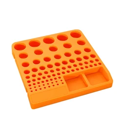 80 Hole Milling Cutter Tool Box Plastic Storage Box Drill Bit Storage Box Tool Organizer Rack Accessories Multifunctional