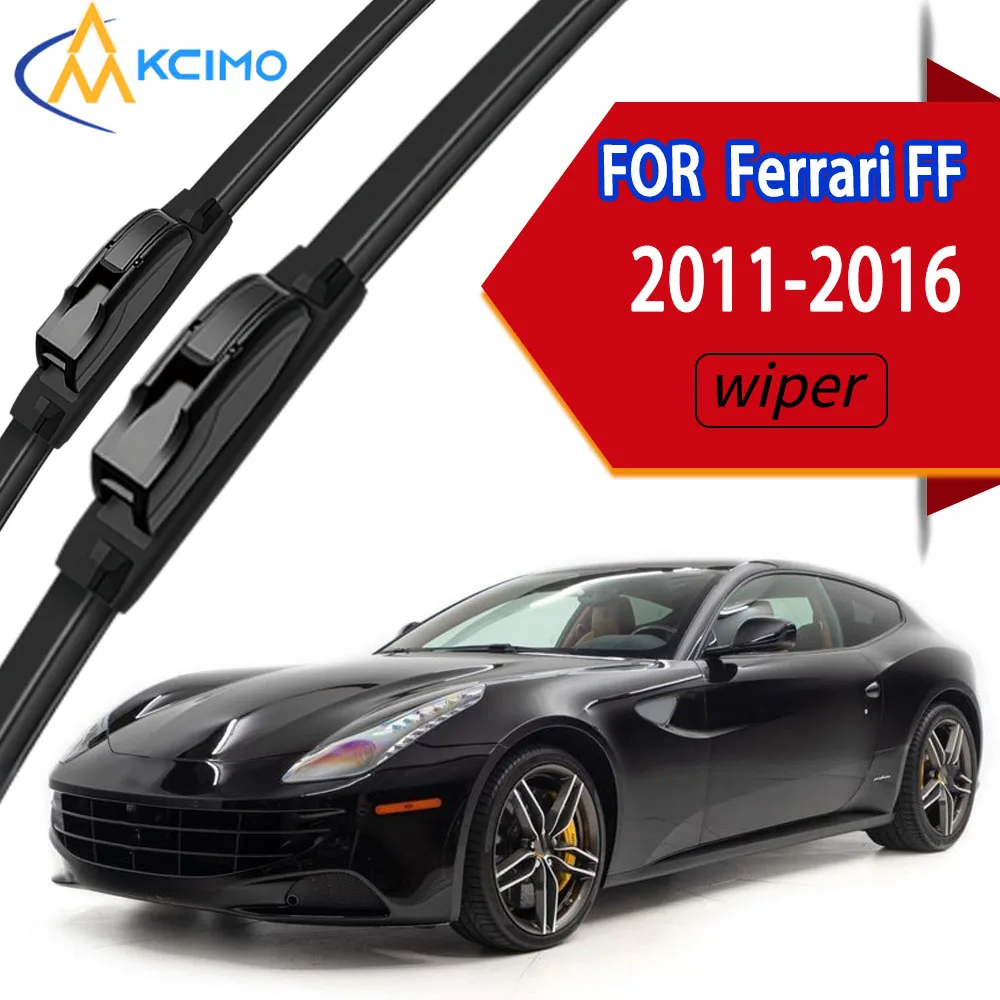 

Premium All-Season Front Windshield Wiper Blades, Durable Silent Windscreen Replacement Accessories for Ferrari FF 2011-2016