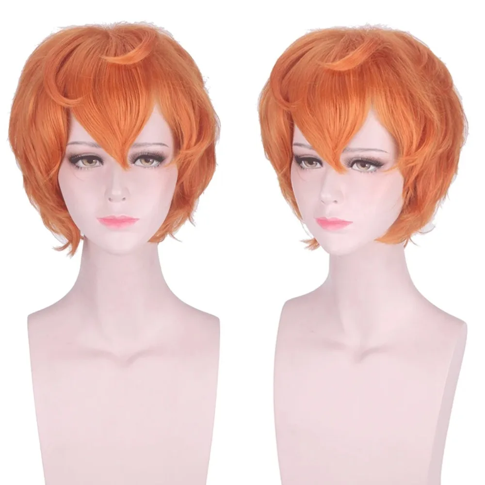 

Synthetic Cosplay Wig Short Pink Blue Gradient Straight Hair Heat Resistant Costume Party Halloween Anime