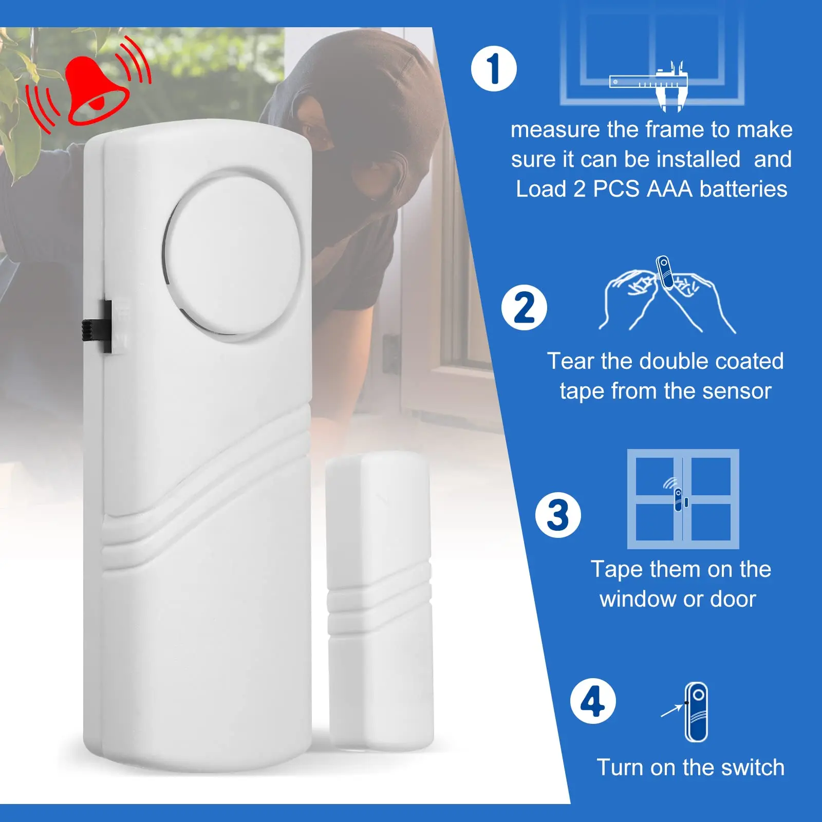 Thumbnail 4 - #75 Most Reviewed Window Door Contact Sensors