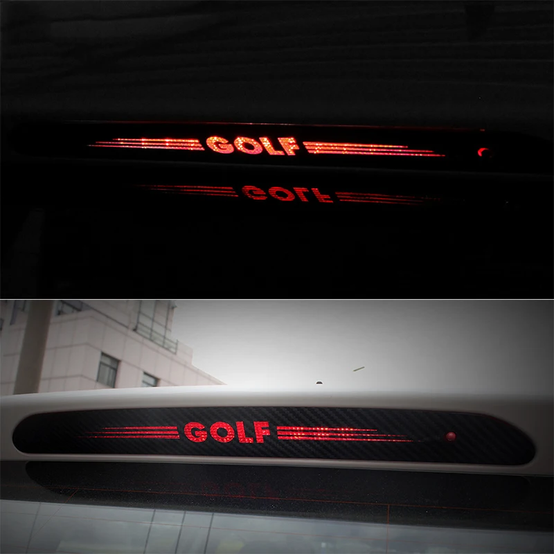 GTI Racing Badge High Mounted R Logo Brake Light Decorative Sticker For VW GTI Golf 6 7 MK6 MK7 MTM ABT Sport Auto Accessories