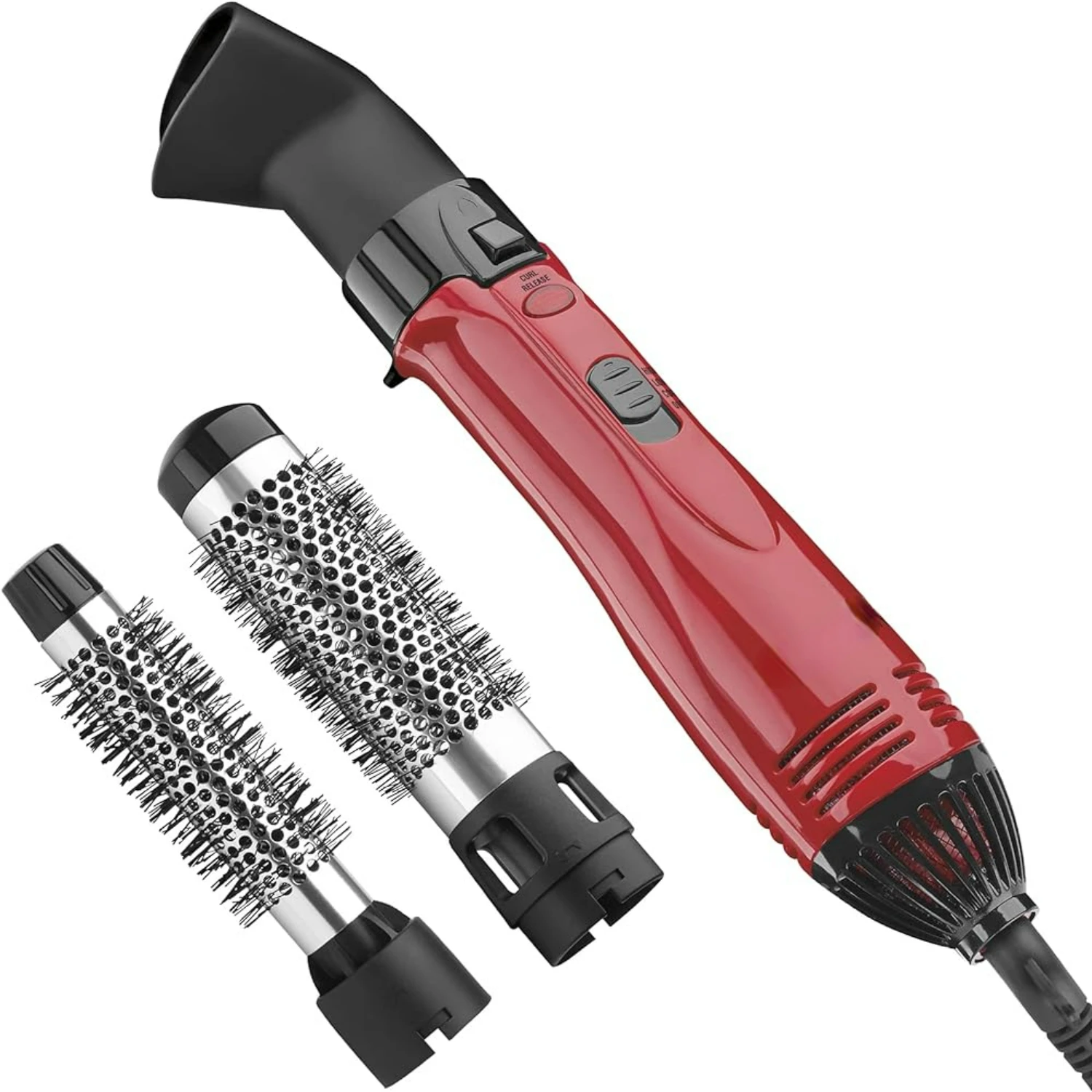 Effortless Hair Styling Kit  1200W Hot Air Set for Volumizing, Curling - 3-Piece Perfect Style