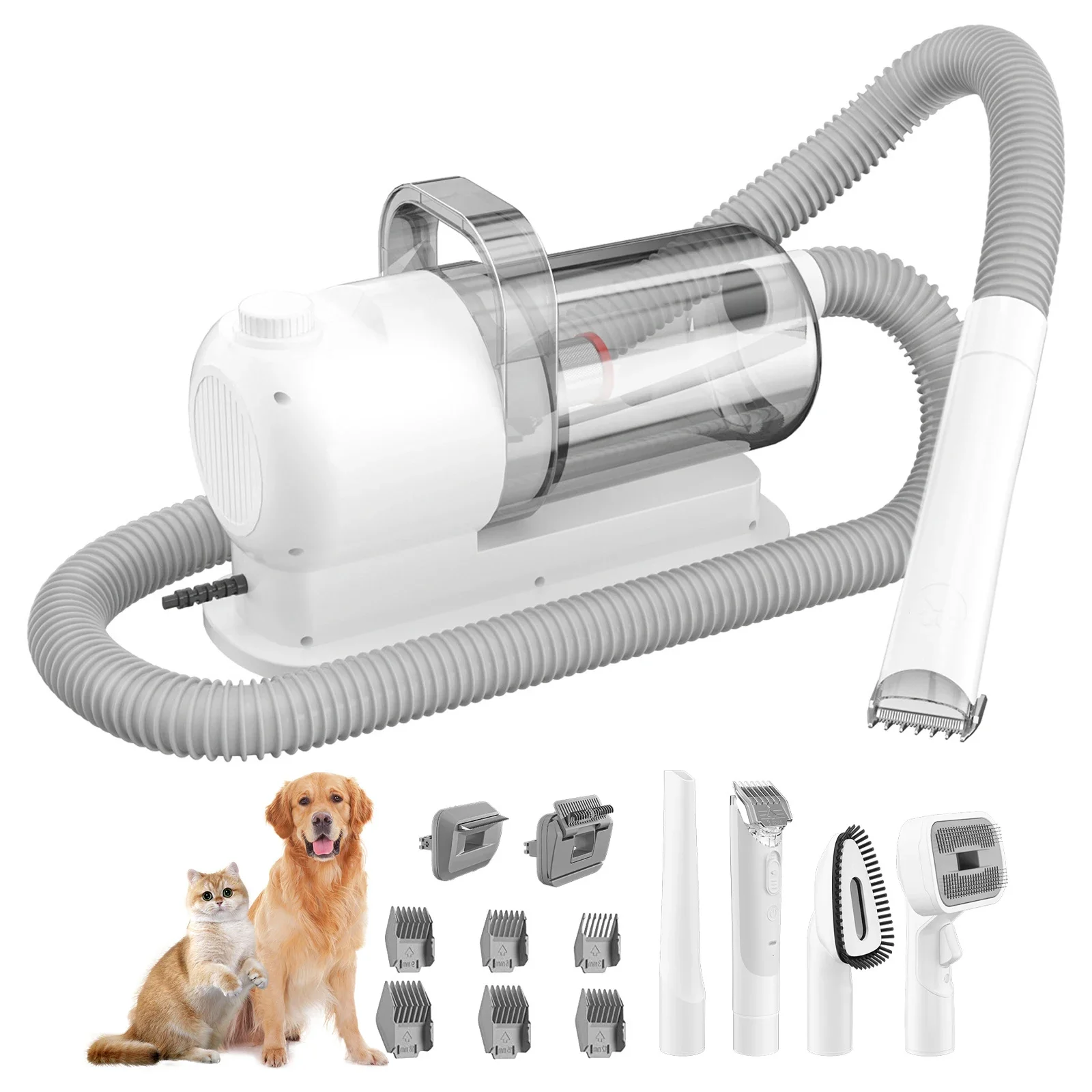 2024 Portable Pet Grooming Vacuum Cleaner Kit Machine Pet Dryer And Vacuum Pet Trimmer