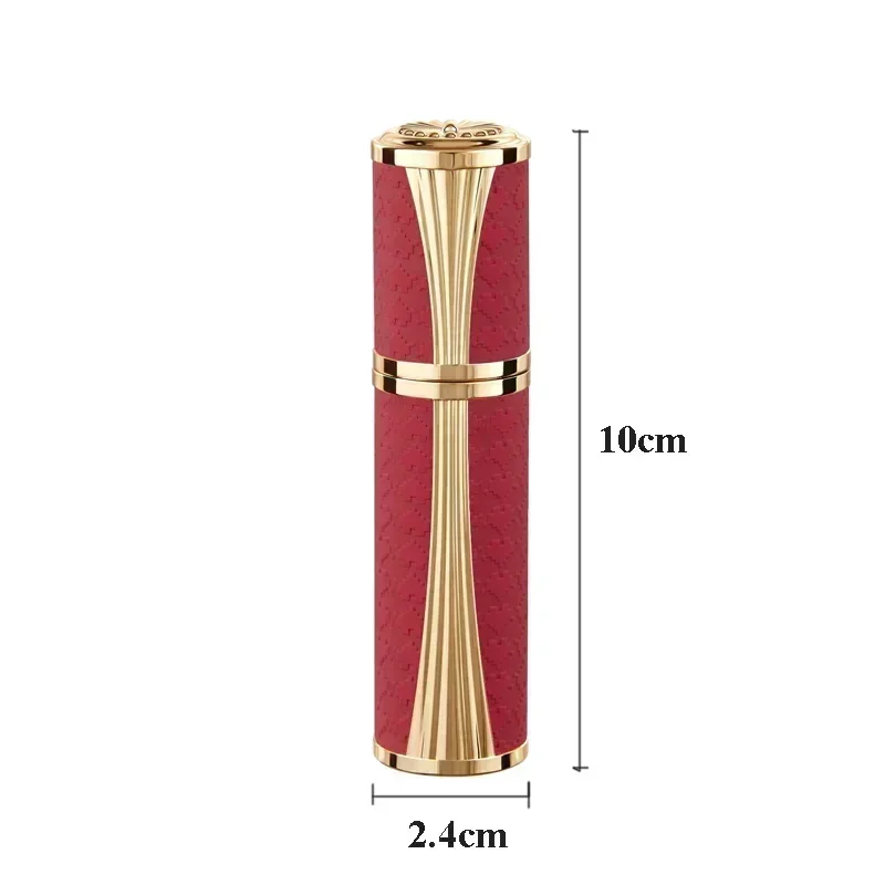 5ml Leather Perfume Atomizer for Travel Portable Liquid Cosmetics Container Alcochol Mini Empty Perfume Refillable Spray Bottles